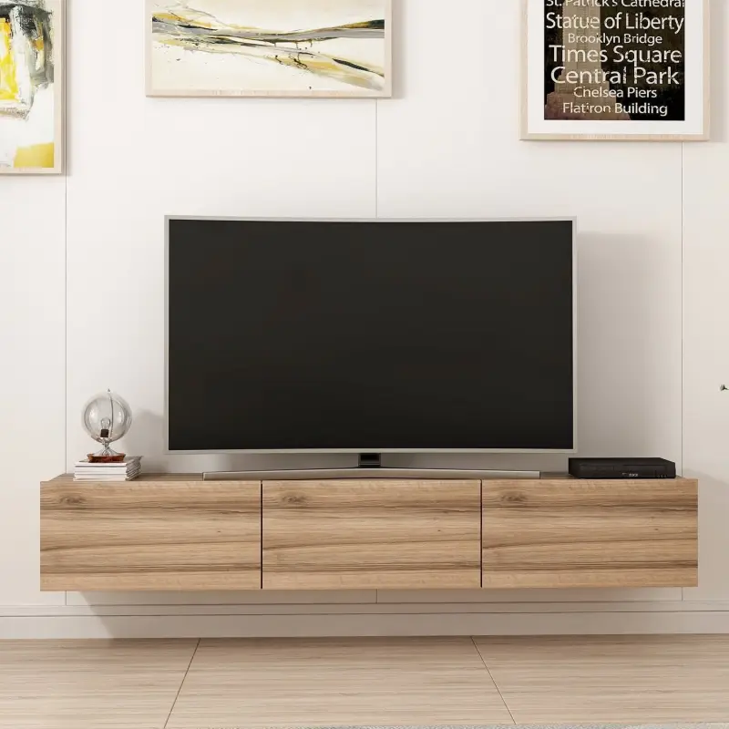 Comoda Tv Rigel - Walnut, 180x30x32 Cm